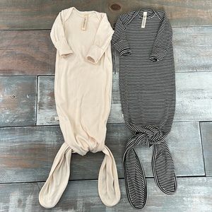 2 Childhoods Clothing ribbed knit knotted sleepers